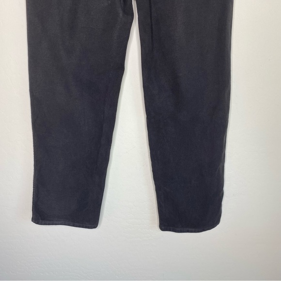 Everlane Organic Cotton Straight Leg High Waisted Pants Black Size 6 - Picture 9 of 11